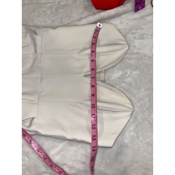 Amanda Uprichard White  Cherri Jumpsuit Ivory Size XS - Picture 9 of 10